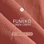 Fumiko linen Crepe - 805 Salmon Dusty