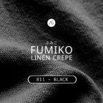 Fumiko linen Crepe - 811 Black