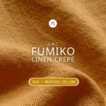 Fumiko linen Crepe - 848 Mustard Yellow