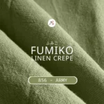 Fumiko linen Crepe - 856 Army