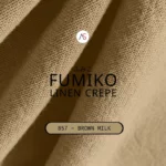 Fumiko linen Crepe - 857 Brown Milk