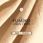 Fumiko linen Crepe - 860 Peach