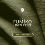 Fumiko linen Crepe - 890 Dark Army