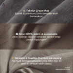 Fumiko linen Crepe - 890 Dark Army - Image 2