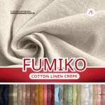 Fumiko linen Crepe - 890 Dark Army - Image 3